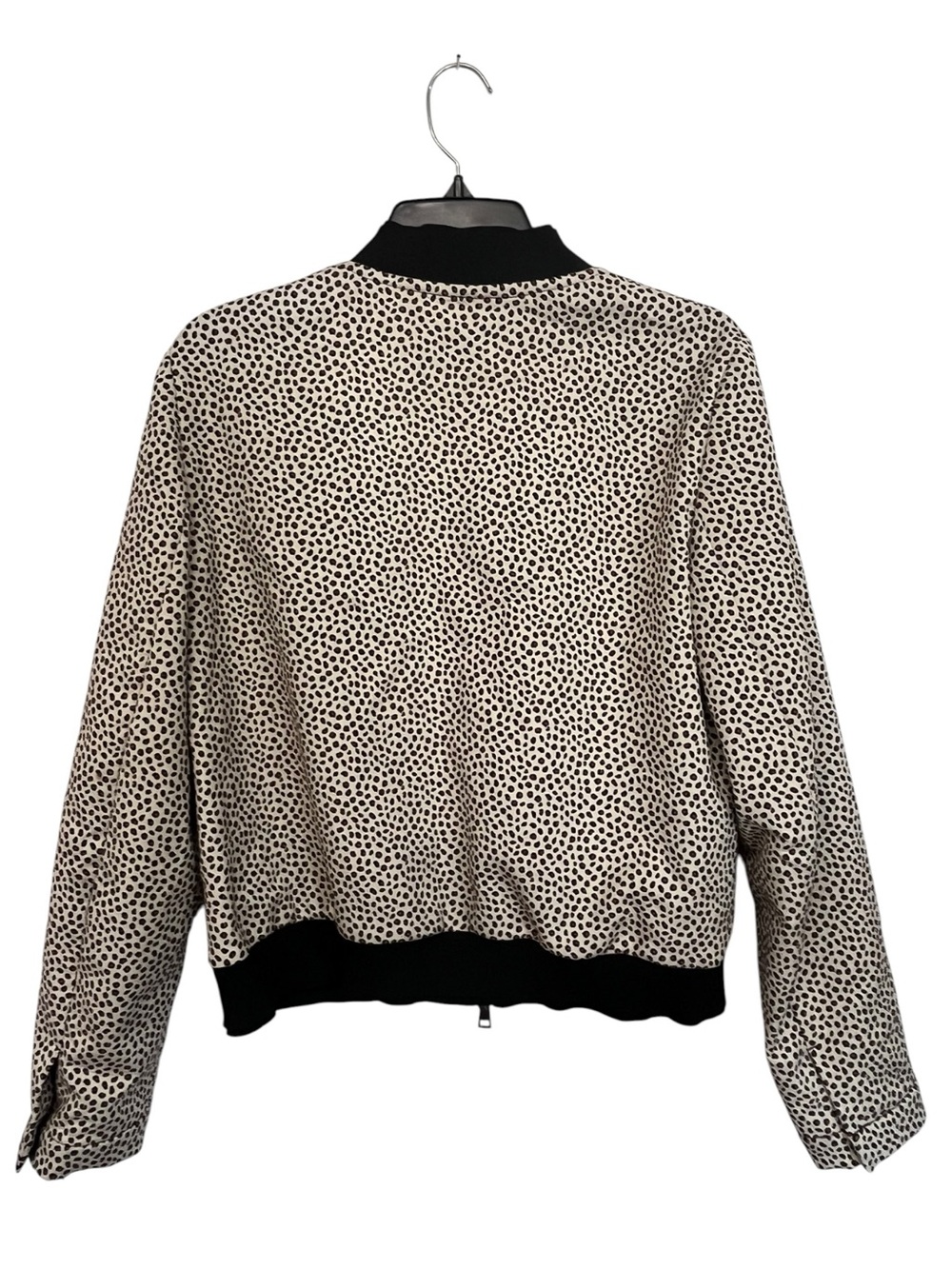STRENESSE | Classy Cheetah‎ Print Black Ribbed Full Zip Front Blazer Jacket 6 - Picture 2 of 8